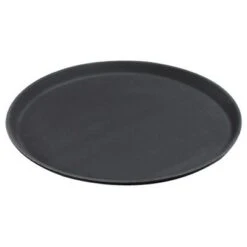 CARLISLE Plateau De Service, Rond, Noir, 11 Po, "Griplite"