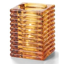 Lampe De Table Horizontale, A Rainure, Orange