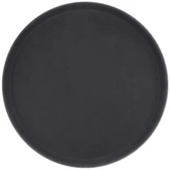 CARLISLE Plateau De Service, Rond, Anti Dérapant, Noir, 16 Po, "Griplite"