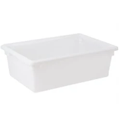 Boîte De Rangement, Cambro 18269P148 18 X 26 X 9 Po., Blanche