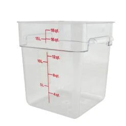 Boîte De Rangement, Cambro 18SFSCW135 18 Qt. Claire