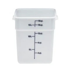 Boîte De Rangement, Cambro 18SFSP148 18 Qt. Blanche