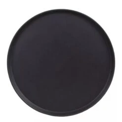 Cambro Plateau à Service - Rond, Noir 19.5 Po.