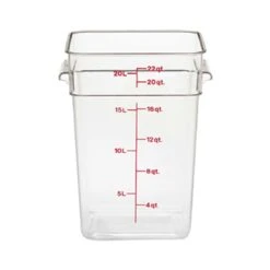 Boîte De Rangement, Cambro 22SFSCW135 22 Qt. Claire