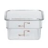 Boîte De Rangement, Cambro 2SFSCW135 2 Qt. Claire -Magasin D'Articles De Cuisine 2SFSCW135 B