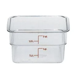 Boîte De Rangement, Cambro 2SFSCW135 2 Qt. Claire