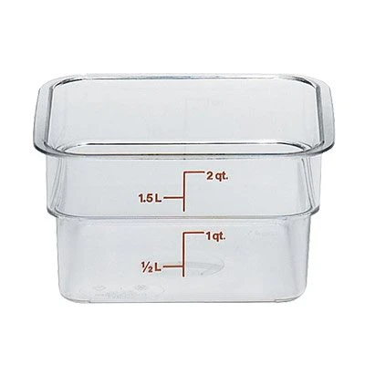 Boîte De Rangement, Cambro 2SFSCW135 2 Qt. Claire 3 Boîte De Rangement, Cambro 2SFSCW135 2 Qt. Claire