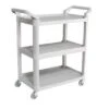 Trust Chariot Utilitaire Commercial à 3 Tablettes, Gris -Magasin D'Articles De Cuisine 4021GY