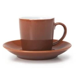 Ensemble De Cappuccino En Grès, BIA Cordon Bleu, Brun