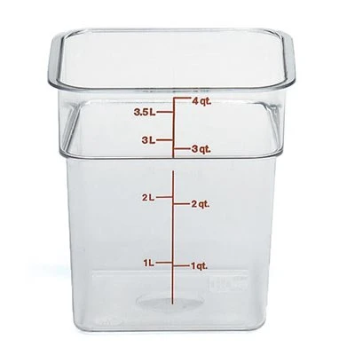 Boîte De Rangement, Cambro 4SFSCW135 4 Qt. Claire 3 Boîte De Rangement, Cambro 4SFSCW135 4 Qt. Claire