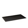 Assiette Rectangulaire 13.75po. × 8po. ( 34.5 × 21 Cm) , Forme Azia, Noir -Magasin D'Articles De Cuisine 50414BK