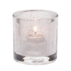 Lumignon/Bougie De Table En Verre Epais, Transparent