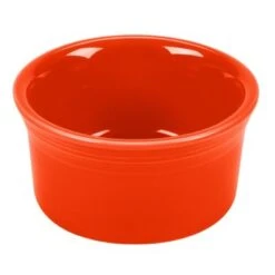 RAMEQUIN EN PORC. FINE 8OZ, COQUELICOT (6 / CS)