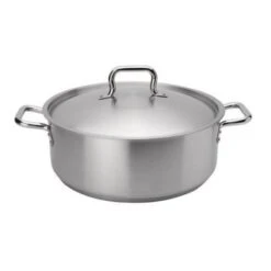 Casserole / Faitout "Elements" 23.65L En Acier Inox A/Couvercle