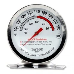 Taylor Thermomètre De Four A Cadran (5 Cm), Acier Inoxydable