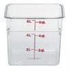 Boîte De Rangement, Cambro 6SFSCW135 6 Qt. Claire -Magasin D'Articles De Cuisine 6sfscw135 B