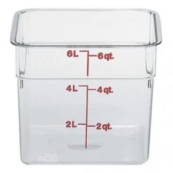 Boîte De Rangement, Cambro 6SFSCW135 6 Qt. Claire