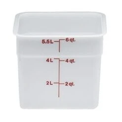 Boîte De Rangement, Cambro 6SFSP148 6 Qt. Blanche