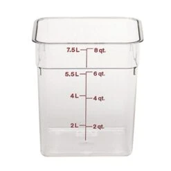 Boîte De Rangement, Cambro 8SFSCW135 8 Qt. Claire