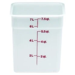 Boîte De Rangement, Cambro 8SFSP148 8 Qt. Blanche