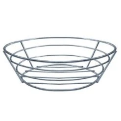 Panier A Pain/Fruit, Ovale, Acier Inoxydable 18/10, Diamètre 21 Cm