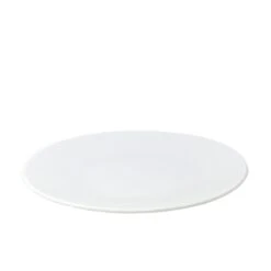 Assiette Ronde 12.8po. , Blanc, Forme Coupe