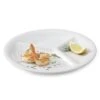 Assiette A 3 Divisions, En Mélamine, Blanc, Diamètre 26 CM -Magasin D'Articles De Cuisine CP10DW B