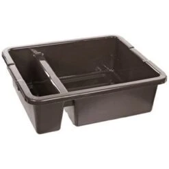 Rubbermaid Bac Multifonction, 26.5L (7 Gal), Surface Divisée, Marron