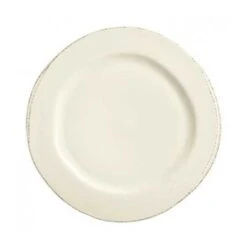Assiette En Porcelaine, Ronde, 9 Po (22.9 CM), Bord Moyen, "Farmhouse"