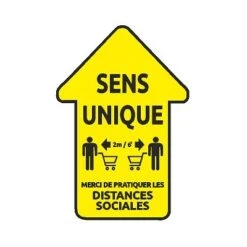 Panneau De Plancher - Flèche Jaune (français)