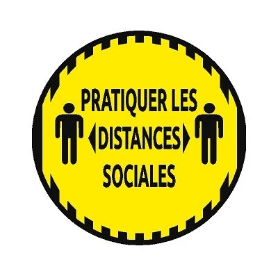 PANNEAU DE PLANCHER - DISTANCES SOCIALES (FR) 3 PANNEAU DE PLANCHER - DISTANCES SOCIALES (FR)
