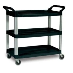 Rubbermaid Chariot Utilitaire "Xtra", 3 Étagères, 101 X 50.8 X 94 CM, Noir
