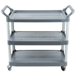 Rubbermaid Chariot Utilitaire "Xtra", 3 Étagères, 101 X 50.8 X 94 CM, Gris