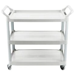 Rubbermaid Chariot Utilitaire "Xtra", 3 Étagères, 101 X 50.8 X 94 CM, Blanc