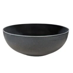 Bol à Salade Rond En Forme De Coupe 7.1po. , Noir Mat