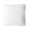 Assiette Carrée A Rainures (Côtelée), En Mélamine, Blanc, 30 CM -Magasin D'Articles De Cuisine ML 62 W B