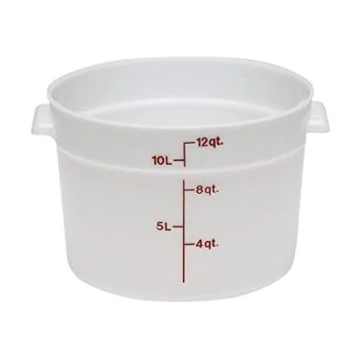 Boîte De Rangement Ronde, Cambro RFS12148 12 Qt. Blanche 3 Boîte De Rangement Ronde, Cambro RFS12148 12 Qt. Blanche