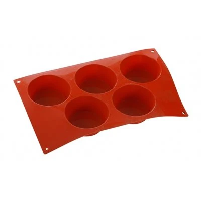 Silikomart Moule A Pâtisserie (Muffins) En Silicone, Large, 5 Fentes 3 Silikomart Moule A Pâtisserie (Muffins) En Silicone, Large, 5 Fentes