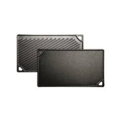 Lodge Gril En Fonte D'acier, Deux Faces (Réversible), 17 X 9.5 Po