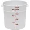 Boîte De Rangement Ronde, Cambro RFS18148 18 Qt. Blanche -Magasin D'Articles De Cuisine rfs18148 B
