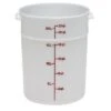 Boîte De Rangement Ronde, Cambro RFS22148 22 Qt. Blanche -Magasin D'Articles De Cuisine rfs22148 B