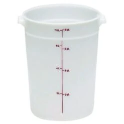 Boîte De Rangement Ronde, Cambro RFS8148 8 Qt. Blanche
