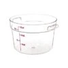 Boîte De Rangement Ronde, Cambro RFSCW12135 12 Qt. Claire -Magasin D'Articles De Cuisine rfscw12135 B