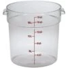 Boîte De Rangement Ronde, Cambro RFSCW18135 18 Qt. Claire -Magasin D'Articles De Cuisine rfscw18135 Z