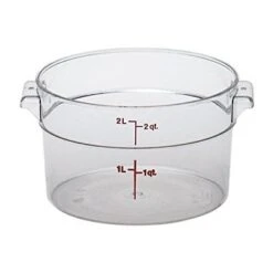 Boîte De Rangement Ronde, Cambro RFSCW2135 2 Qt. Claire