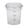 Boîte De Rangement Ronde, Cambro RFSCW4135 4 Qt. Claire -Magasin D'Articles De Cuisine rfscw4135 B