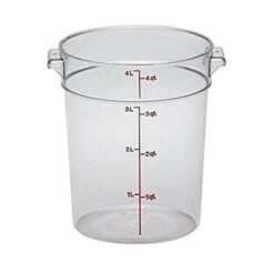 Boîte De Rangement Ronde, Cambro RFSCW4135 4 Qt. Claire
