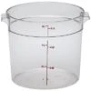 Boîte De Rangement Ronde, Cambro RFSCW6135 6 Qt. Claire -Magasin D'Articles De Cuisine rfscw6135 B