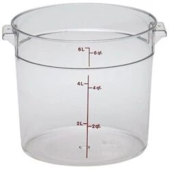 Boîte De Rangement Ronde, Cambro RFSCW6135 6 Qt. Claire