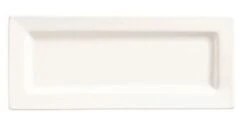 Assiette Rectangulaire En Porcelaine 10.5" X 4.38"